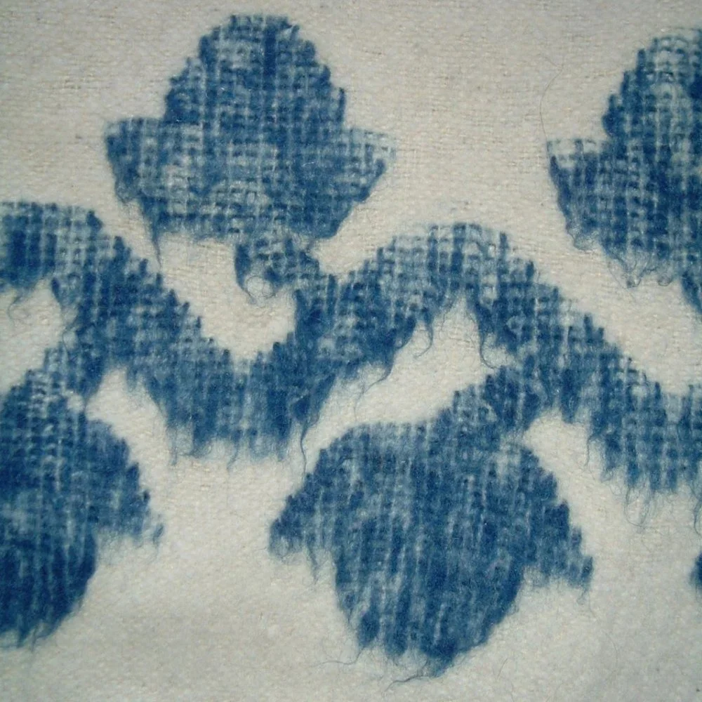 Vintage blue white